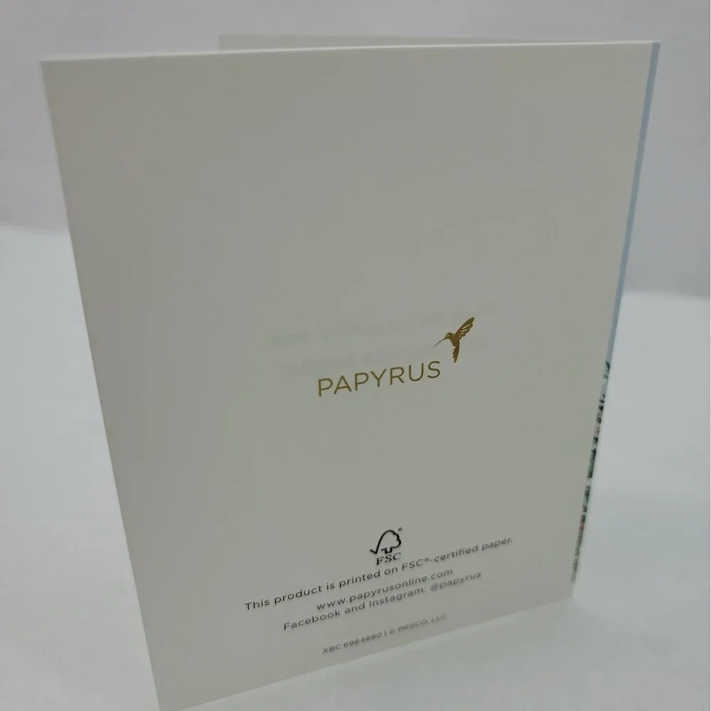 Papyrus embossed merry